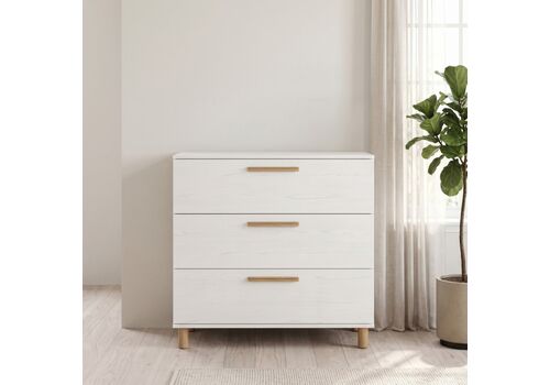 Casababy Lumi White Βρεφική Συρταριέρα
