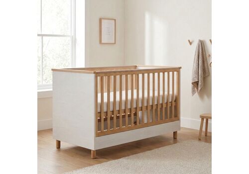 Casababy Lumi White Βρεφικό Κρεβάτι Μετατρεπόμενο Σε Προεφηβικό