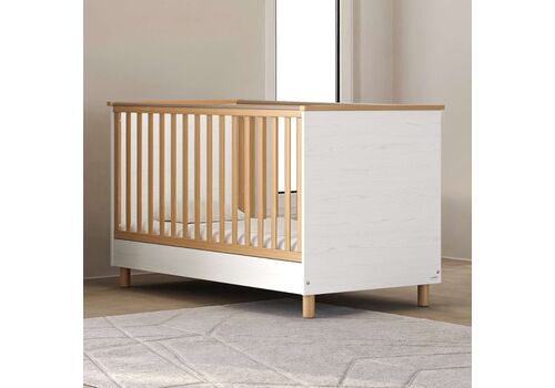 Casababy Lumi White Βρεφικό Κρεβάτι Μετατρεπόμενο Σε Προεφηβικό
