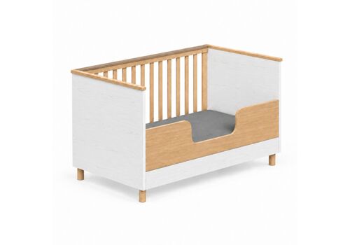 Casababy Lumi White Βρεφικό Κρεβάτι Μετατρεπόμενο Σε Προεφηβικό