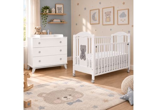 Bebe Stars ΚΡΕΒΑΤΙ POLAR WHITE ΚΩΔ 451-02