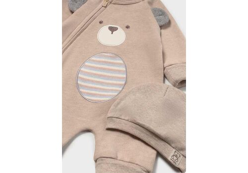 Mayoral Σετ 2 τμχ Φορμάκι με Σκουφάκι Beige 2659-095