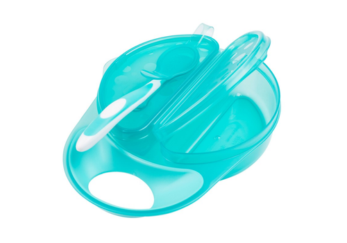 Dr Browns Μπολ Φαγητού με Καπάκι & Κουταλάκι Μαλακό 4m+ 1τμχ