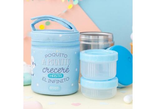 Θερμός Φαγητού με 2 Ταπεράκια Αstronaut 1L