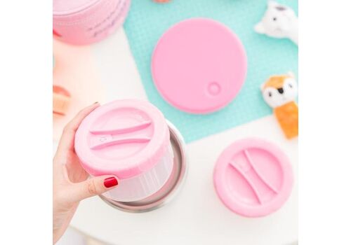 Θερμός Φαγητού με 2 Ταπεράκια Strawberry 1L