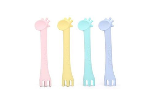 Kikkaboo Κουτάλι Σιλικόνης Giraffe Mint