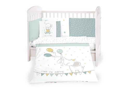 Σετ Προίκας Μωρού Για Κούνια 6τμχ 60/120 Elephant Time kikka boo