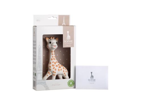 Σόφι καμηλοπάρδαλη το πρώτο παιχνίδι του μωρού που διεγείρει όλες του τις αισθήσεις