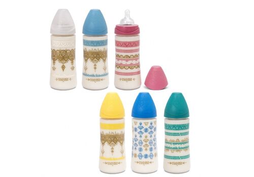 New Couture Μπιμπερό πλαστικό 360 ml θηλή Σιλικόνης 3P