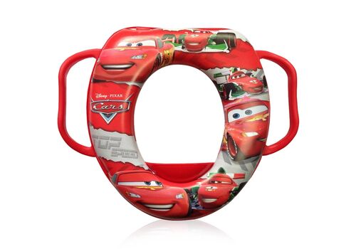 Μαλακό εκπαιδευτικό κάθισμα τουαλέτας με χερούλια RED lorelli