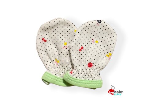 Γαντάκια Βαμβακερά Floral green