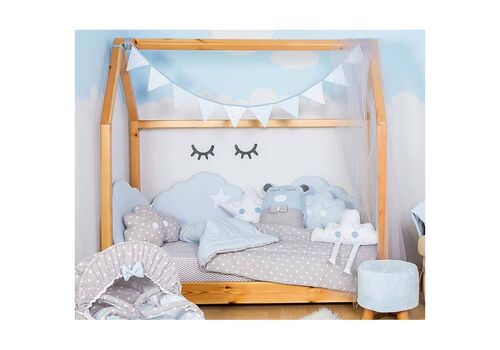 Σετ Προίκας Μωρού για Κούνια Διπλής Όψης 3 τμχ. Cloud Blue  Baby Star