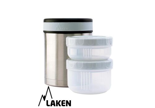 Θερμος Φαγητού με 2 Ταπεράκια Moles 1L LAKEN