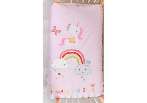 Bizzi Growin Βαμβακερό Πάπλωμα Rainbow & Unicorns