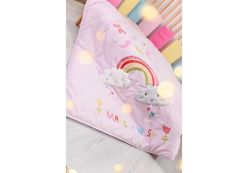 Bizzi Growin Βαμβακερό Πάπλωμα Rainbow & Unicorns