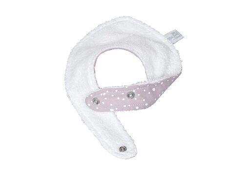 Βρεφική Σαλιάρα-Μπαντάνα Dots Dusty Pink