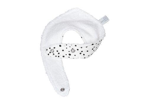 Βρεφική Σαλιάρα-Μπαντάνα Dots Ecru