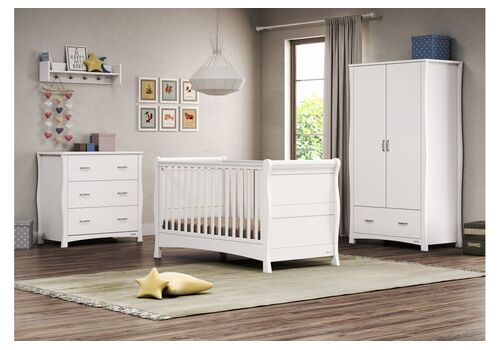 Casababy London βρεφικό σετ δωματίου κρεβάτι και σιφονιέρα