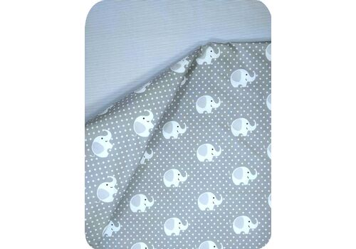 MORVEN Elephant Gray crib sheet set