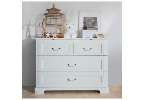 Συρταριέρα Bellamy Ines Elegant White με 4 συρτάρια