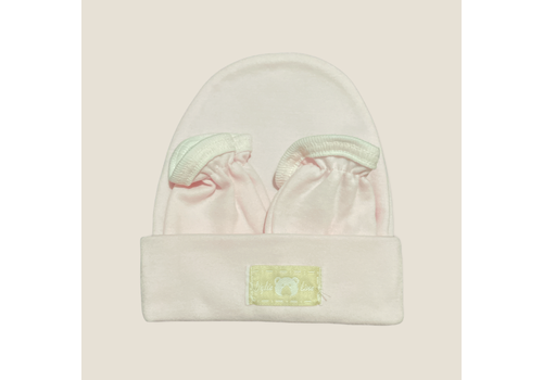 Σετ Σκουφάκι με Γαντάκια Ροζ