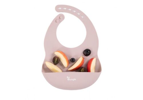 Σαλιάρα Σιλικόνης Bo Jungle Pink