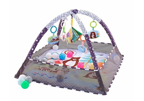 KIKKA BOO Γυμναστήριο GREY Forest Δραστηριότητας με 18 Μπάλες