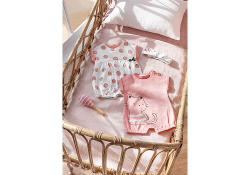 Σετ 2 φορμάκια κοντά ECOFRIENDS Mayoral  Νεογέννητο κορίτσι 1615-010