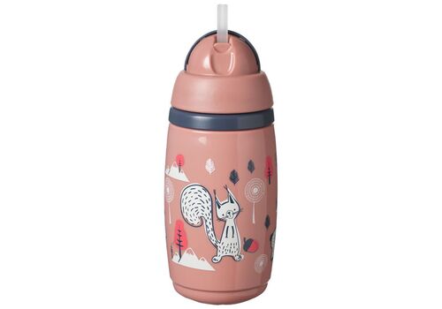 Tommee Tippee Παιδικό Ποτηράκι από Πλαστικό Ροζ 266ml για 12m+