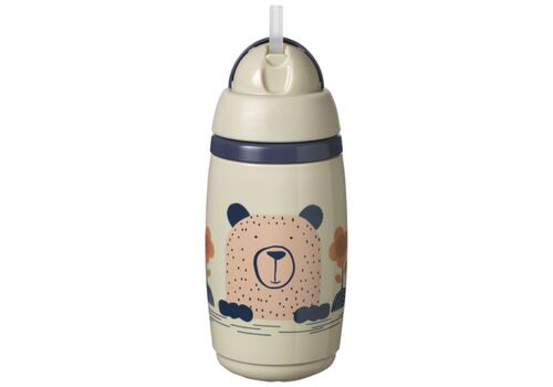 Tommee Tippee Παιδικό Ποτηράκι από Πλαστικό Μπεζ 266ml για 12m+