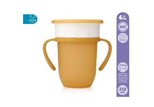 Κύπελο Εκπαιδευτικό 360° 210ML Κίτρινο +6Μ