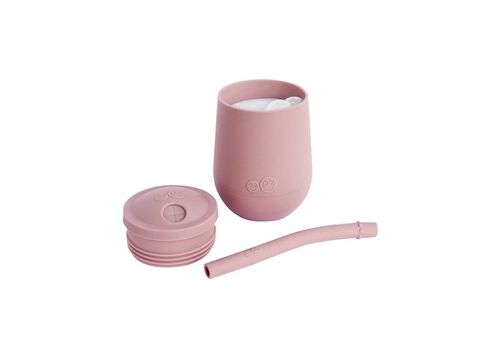 Ezpz Εκπαιδευτικό ποτήρι Mini Cup + καλαμάκι pink