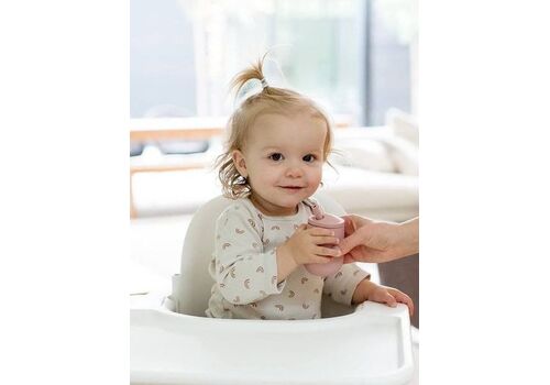 Ezpz Εκπαιδευτικό ποτήρι Mini Cup + καλαμάκι pink