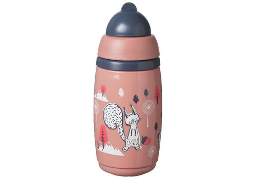 Tommee Tippee Παιδικό Ποτηράκι από Πλαστικό Ροζ 266ml για 12m+