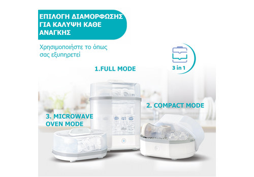 Ηλεκτρικός Αποστειρωτής 3 σε 1 Chicco