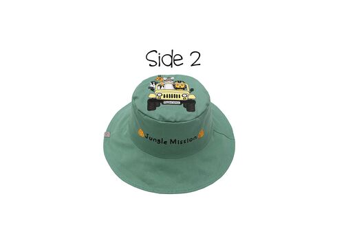 ΚΑΠΕΛΟ ΔΙΠΛΗΣ ΟΨΗΣ UPF 50+ TIGER/SAFARI TRUCK (COTTON)