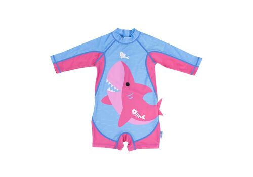 ZOOCCHINI SURF SUIT UPF50 PINK SHARK