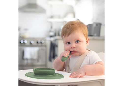 Ezpz: Εκπαιδευτικό μπολ 4+ μηνών Tiny Bowl - Olive
