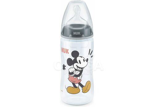 Nuk First Choice+ Disney Mickey Μπιμπερό Θηλή Σιλικόνης 6-18m Μ2 300 ml