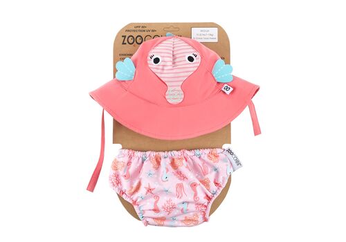 ΣΕΤ ΜΑΓΙΟ ΚΑΙ ΚΑΠΕΛΟ UPF50+ ΙΠΠΟΚΑΜΠΟΣ zoocchini