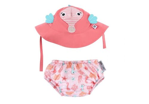 ΣΕΤ ΜΑΓΙΟ ΚΑΙ ΚΑΠΕΛΟ UPF50+ ΙΠΠΟΚΑΜΠΟΣ zoocchini