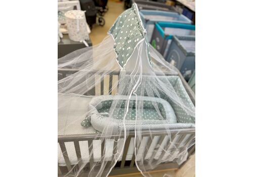 Κουνουπιέρα Κούνιας Χακί Πουά