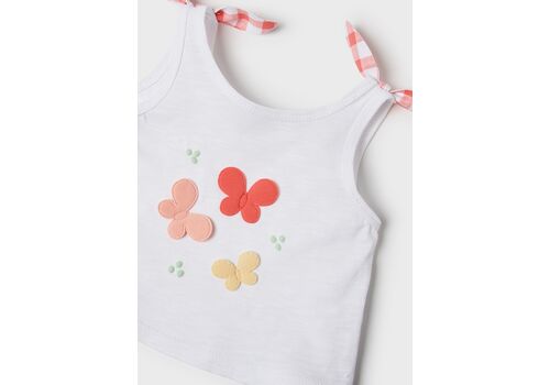 Σετ 3τμχ μαγιο, μπλούζα και καπέλο Mayoral κορίτσι 1620-048