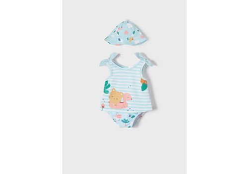 Σετ 3τμχ μαγιο, μπλούζα και καπέλο Mayoral  κορίτσι 1620-049