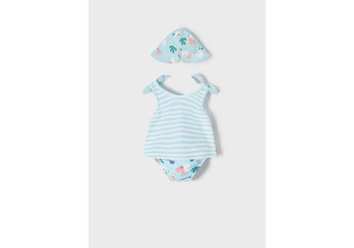 Σετ 3τμχ μαγιο, μπλούζα και καπέλο Mayoral  κορίτσι 1620-049