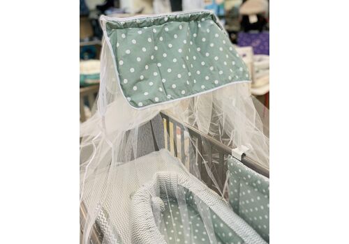 Κουνουπιέρα Κούνιας Χακί Πουά