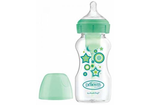 Μπιμπερό Πλαστικό Options+ Με Φαρδύ Λαιμό 270ml DrBrowns
