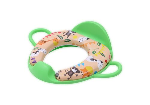 Μαλακό κάθισμα τουαλέτας με πλάτη "MONKEY" Green Μαλακό κάθισμα τουαλέτας με πλάτη "MONKEY" Green