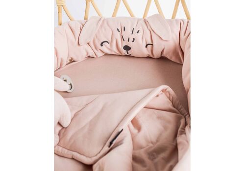 Minene Πολυχρηστικό Μαξιλάρι – Snuggly Snake Cotton Antique Pink Bear