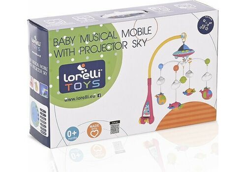 Lorelli Μόμπιλε Κούνιας με Μουσική, Περιστροφή και Προτζέκτορα Sky